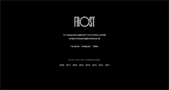 Desktop Screenshot of frostfestival.dk